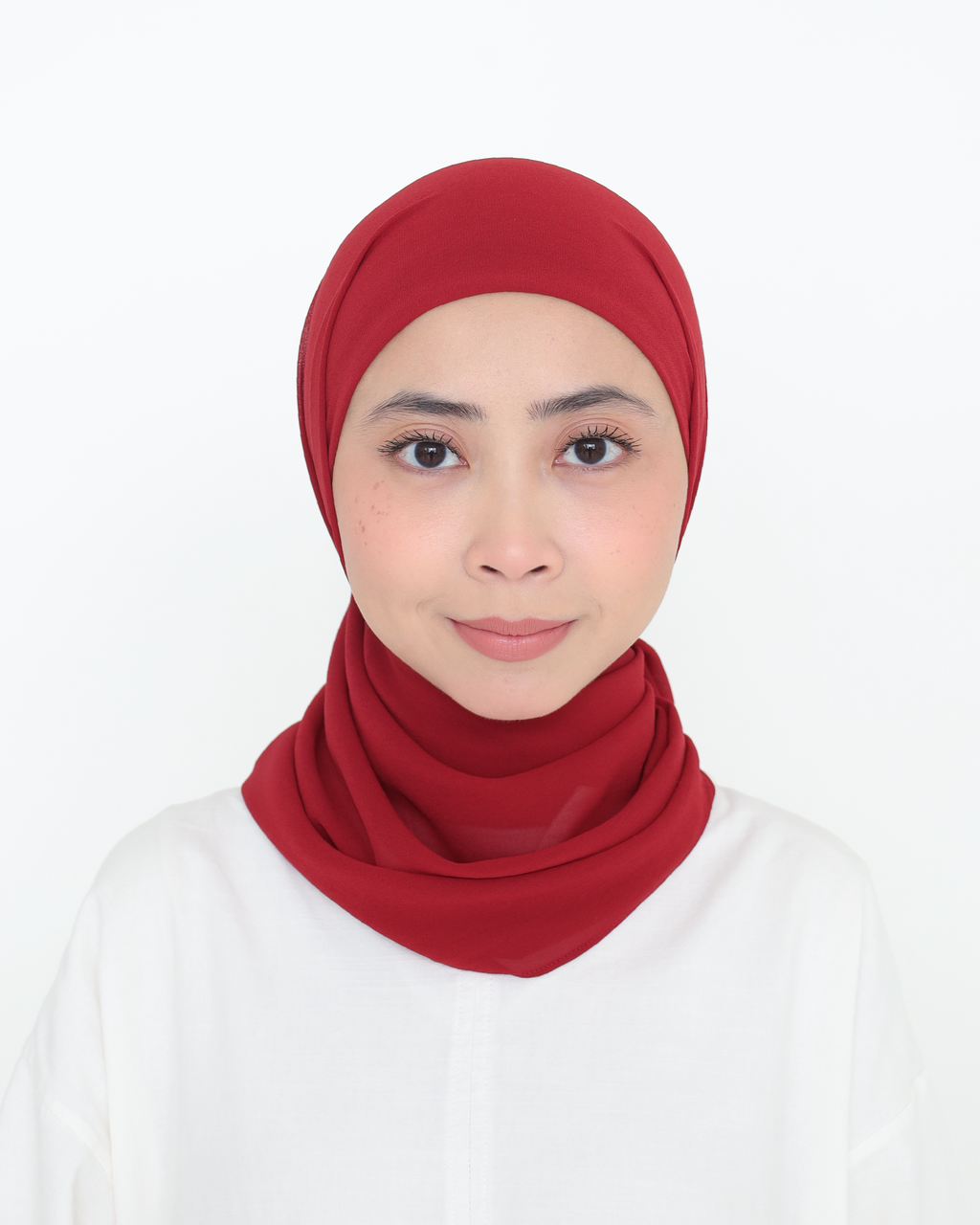 ELZA INSTANT SHAWL - CHERRY RED