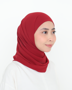 ELZA INSTANT SHAWL - CHERRY RED