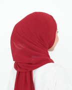 ELZA INSTANT SHAWL - CHERRY RED