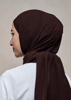 ELZA INSTANT SHAWL - RICH BROWN