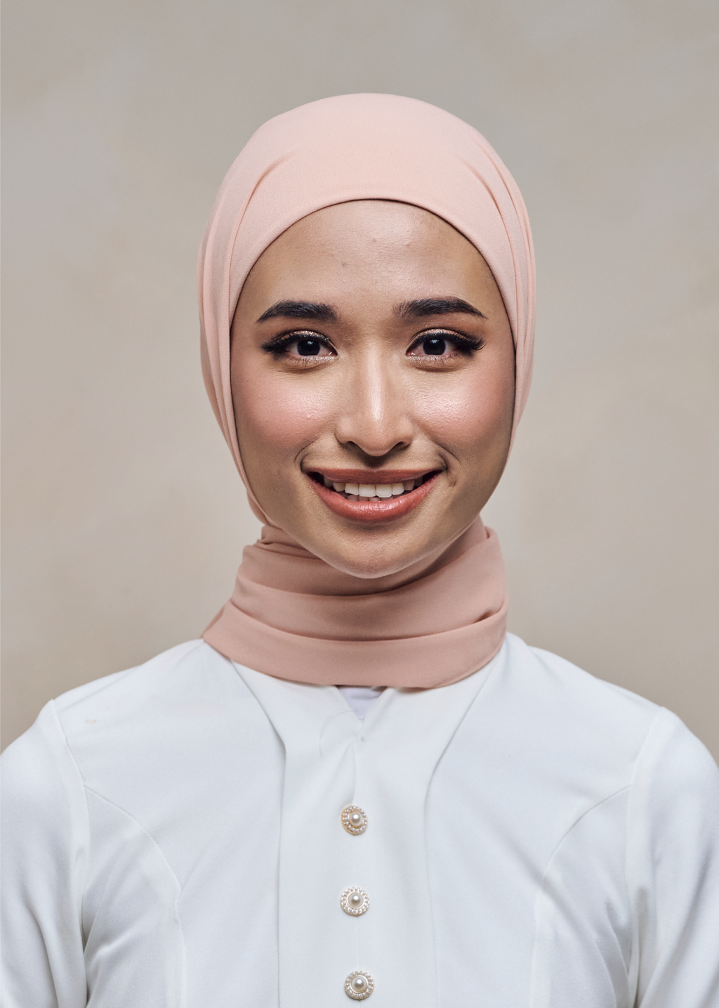 ELZA INSTANT SHAWL - ROSE PEACH