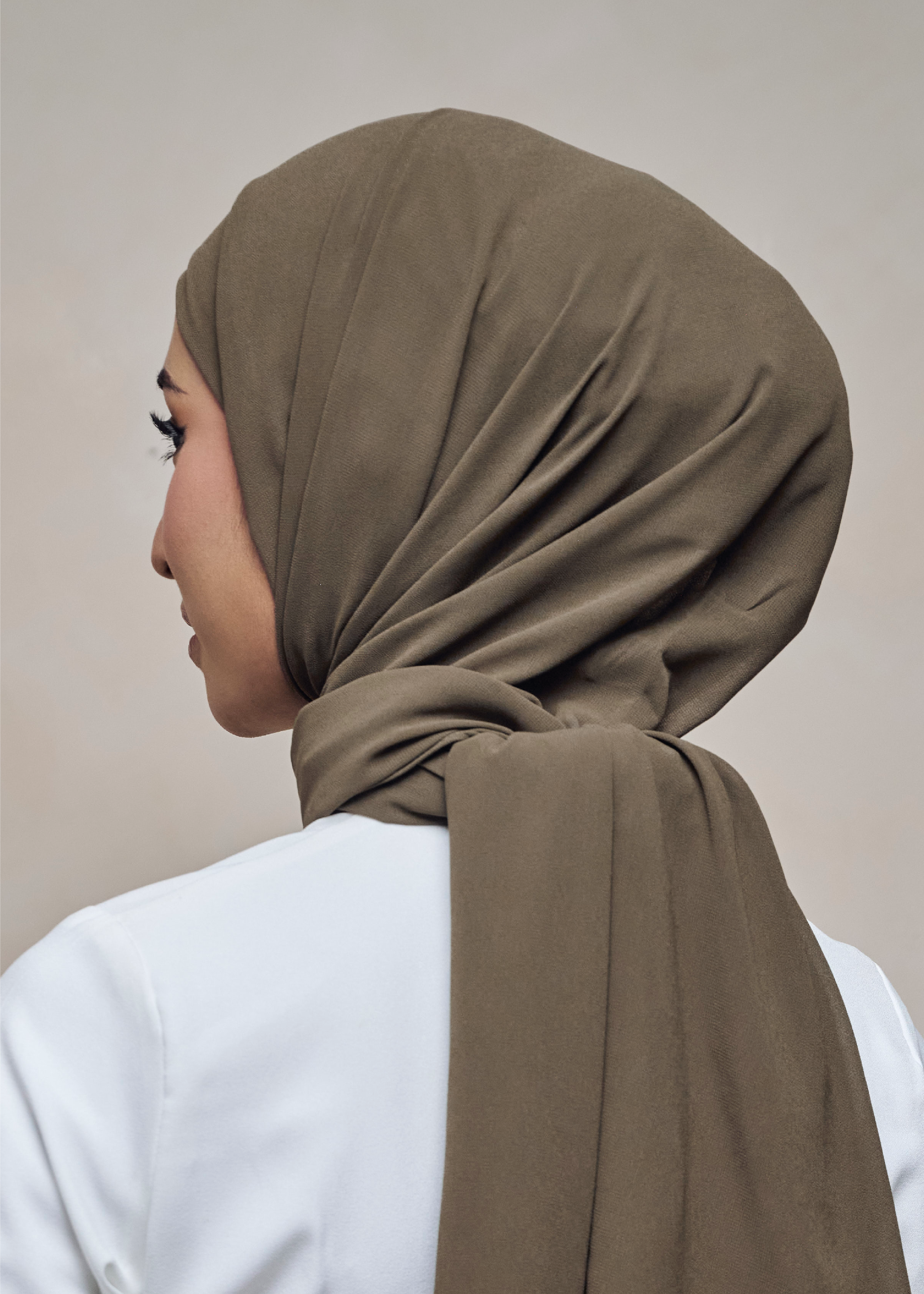ELZA INSTANT SHAWL - RUSSIAN OLIVE