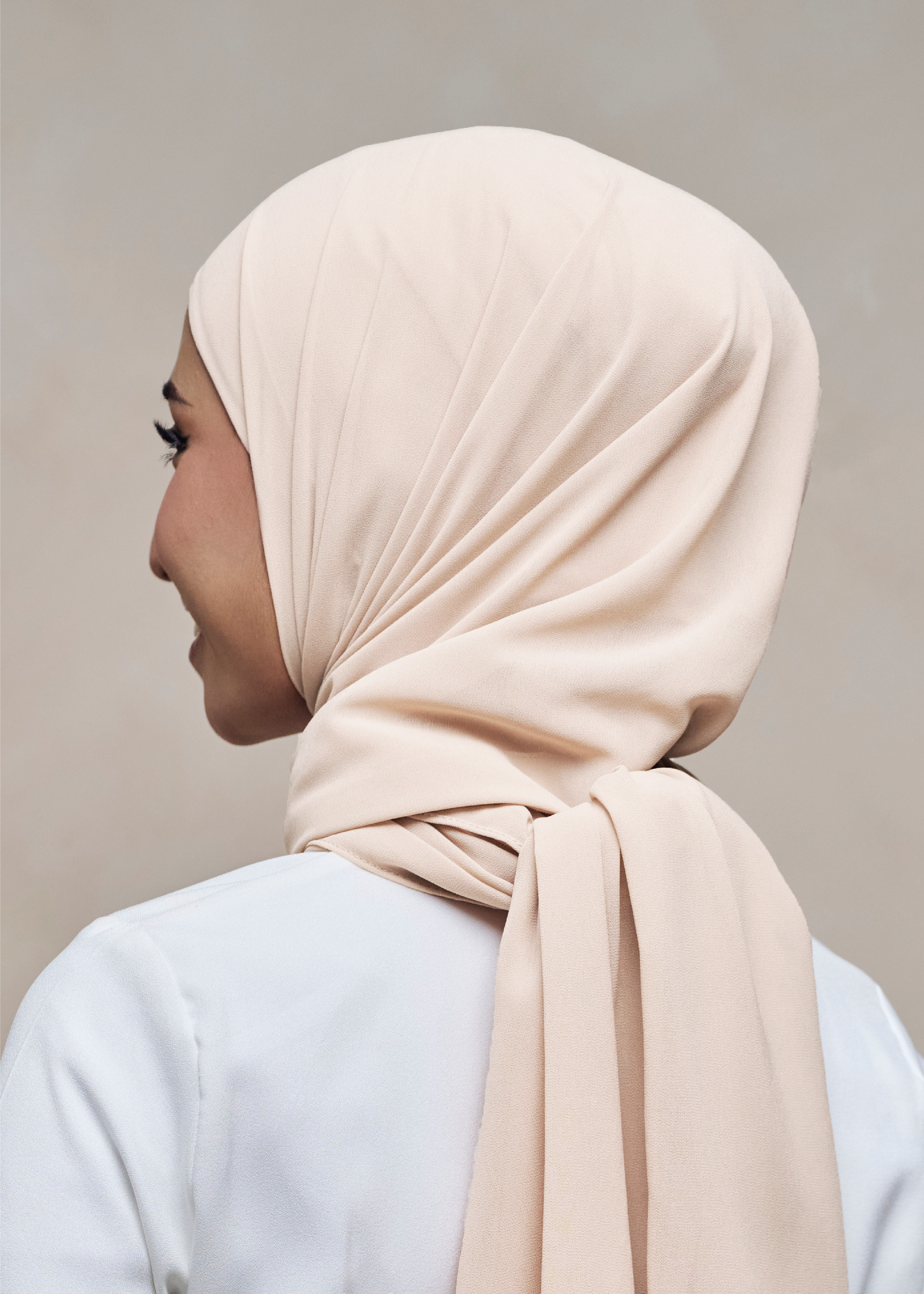 ELZA INSTANT SHAWL - SESAME BEIGE
