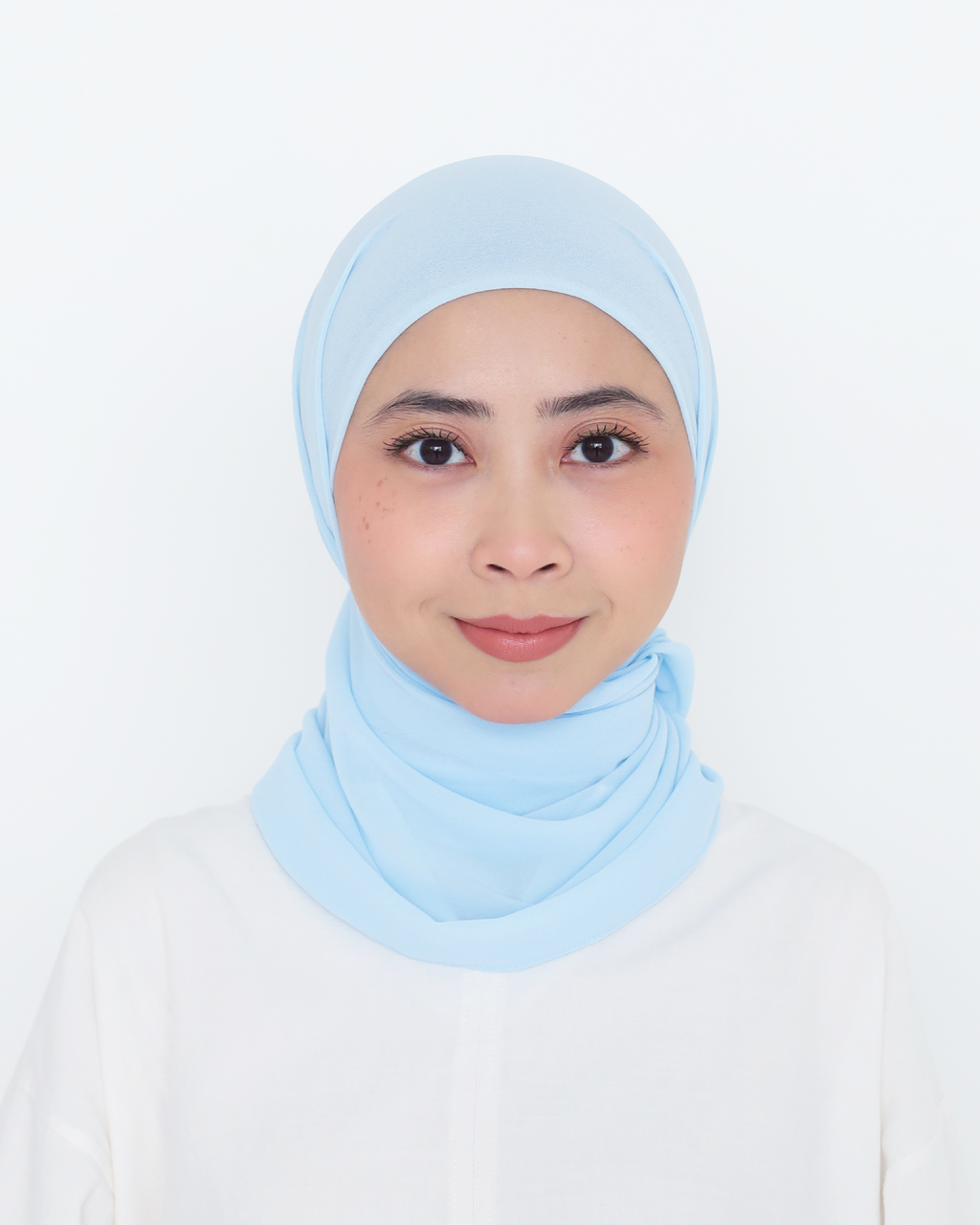 ELZA INSTANT SHAWL - SKY BLUE