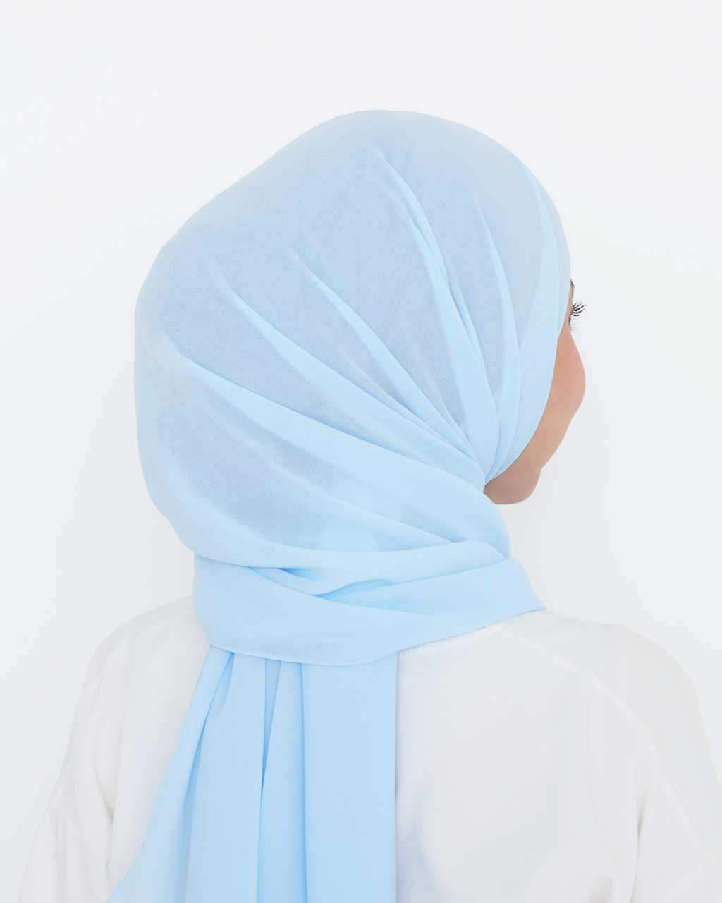 ELZA INSTANT SHAWL - SKY BLUE