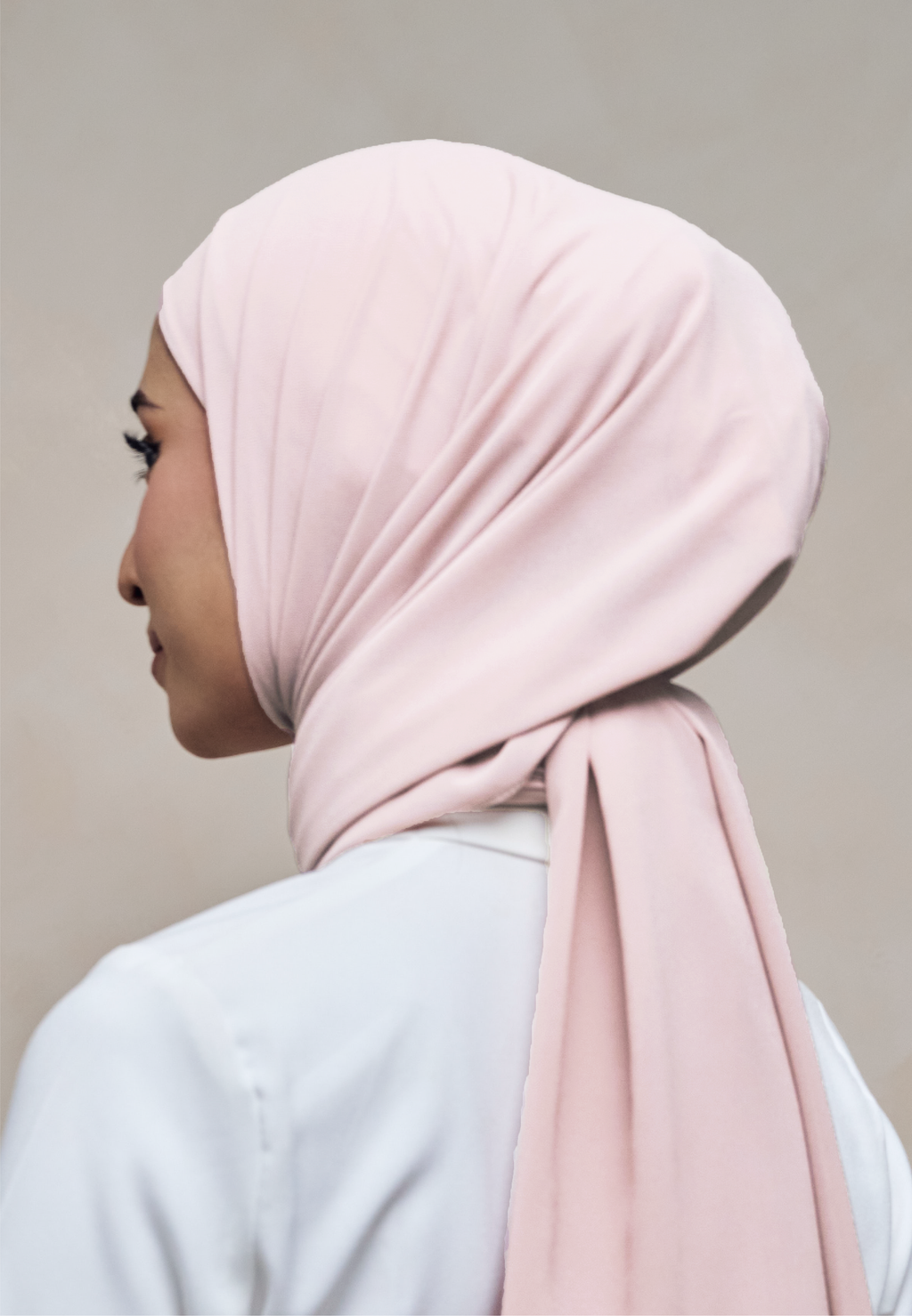 ELZA INSTANT SHAWL - SOFT BLUSH