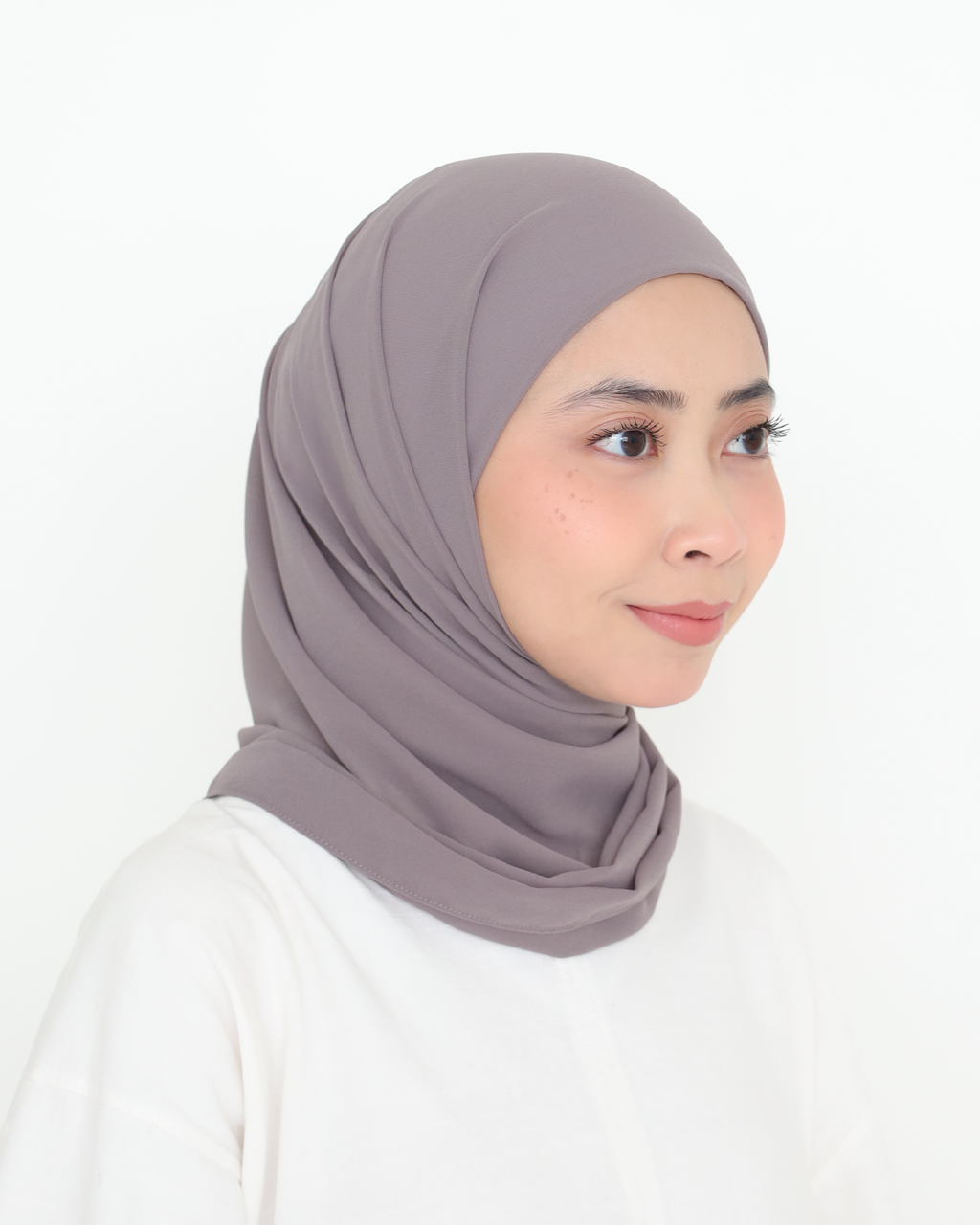 ELZA INSTANT SHAWL - STONE GREY
