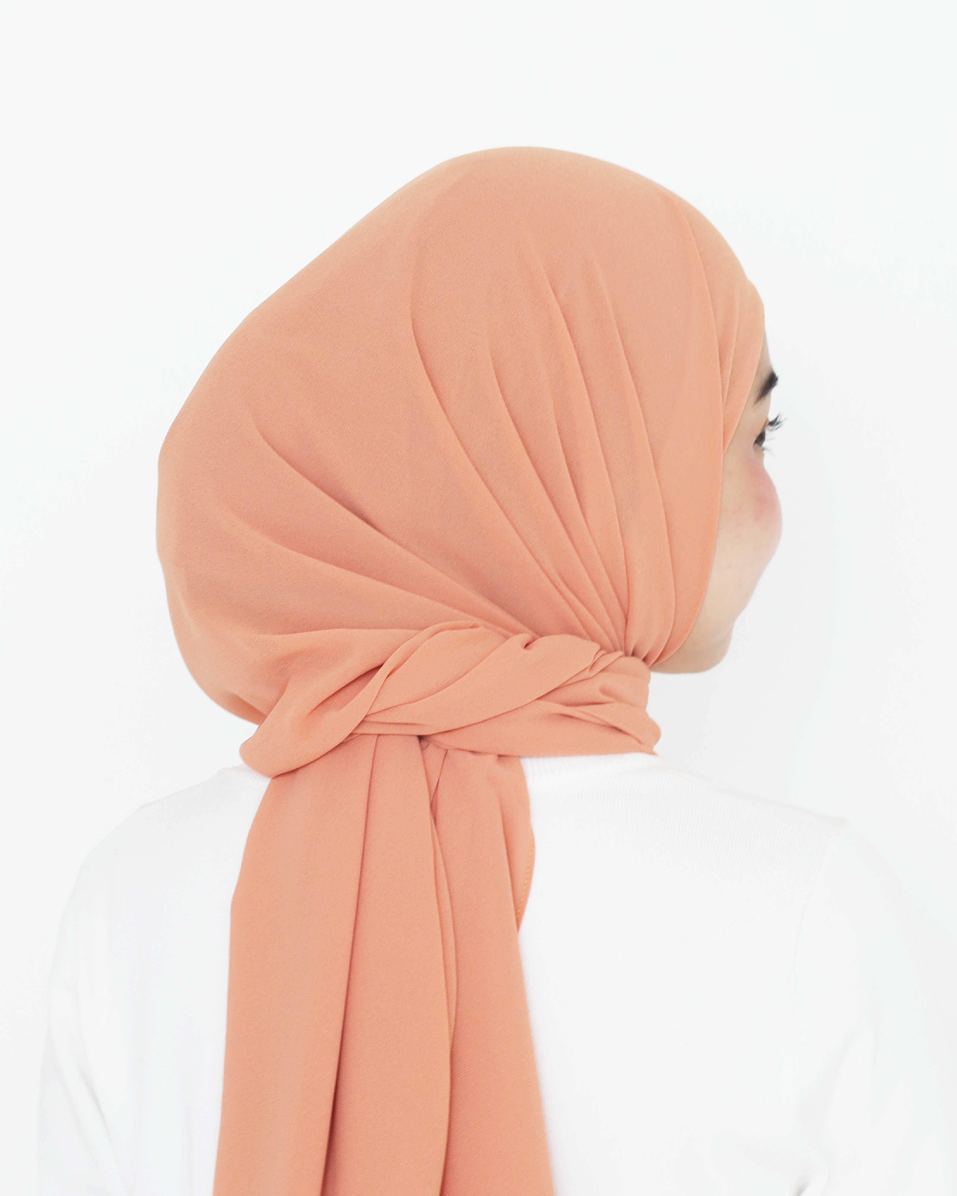 ELZA INSTANT SHAWL - TANGERINE 2.0