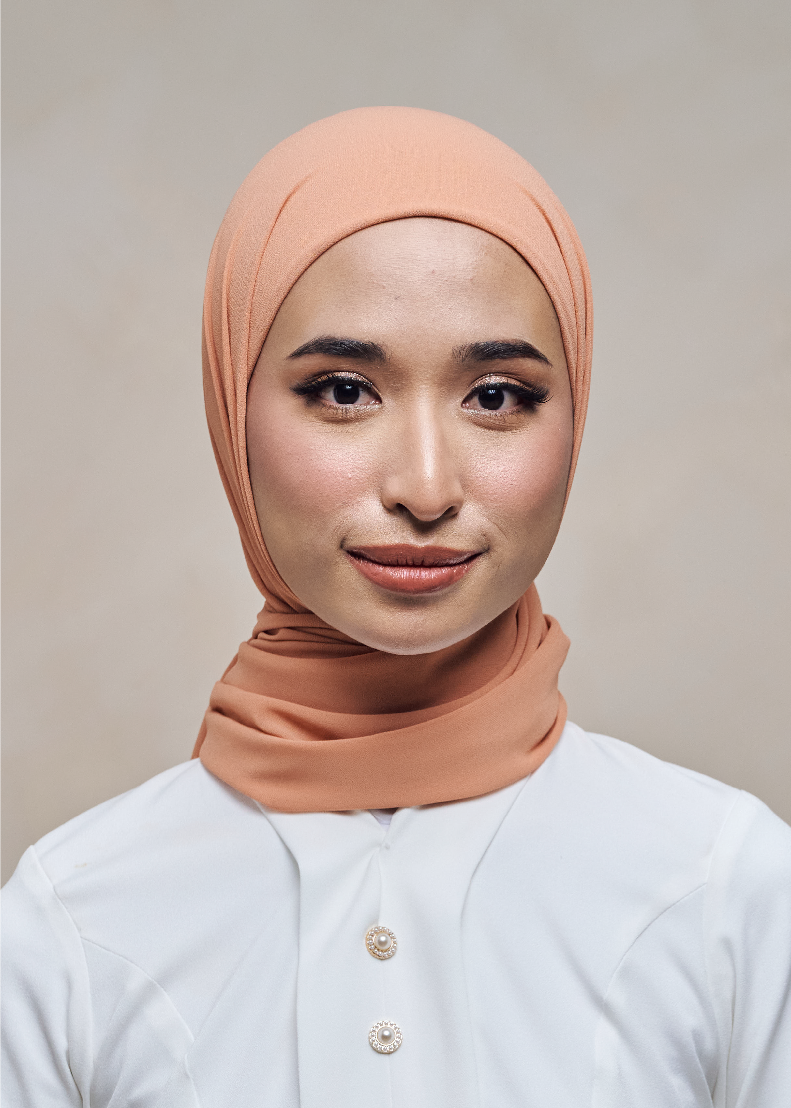 ELZA INSTANT SHAWL - TANGERINE