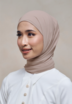 ELZA INSTANT SHAWL - TAUPE