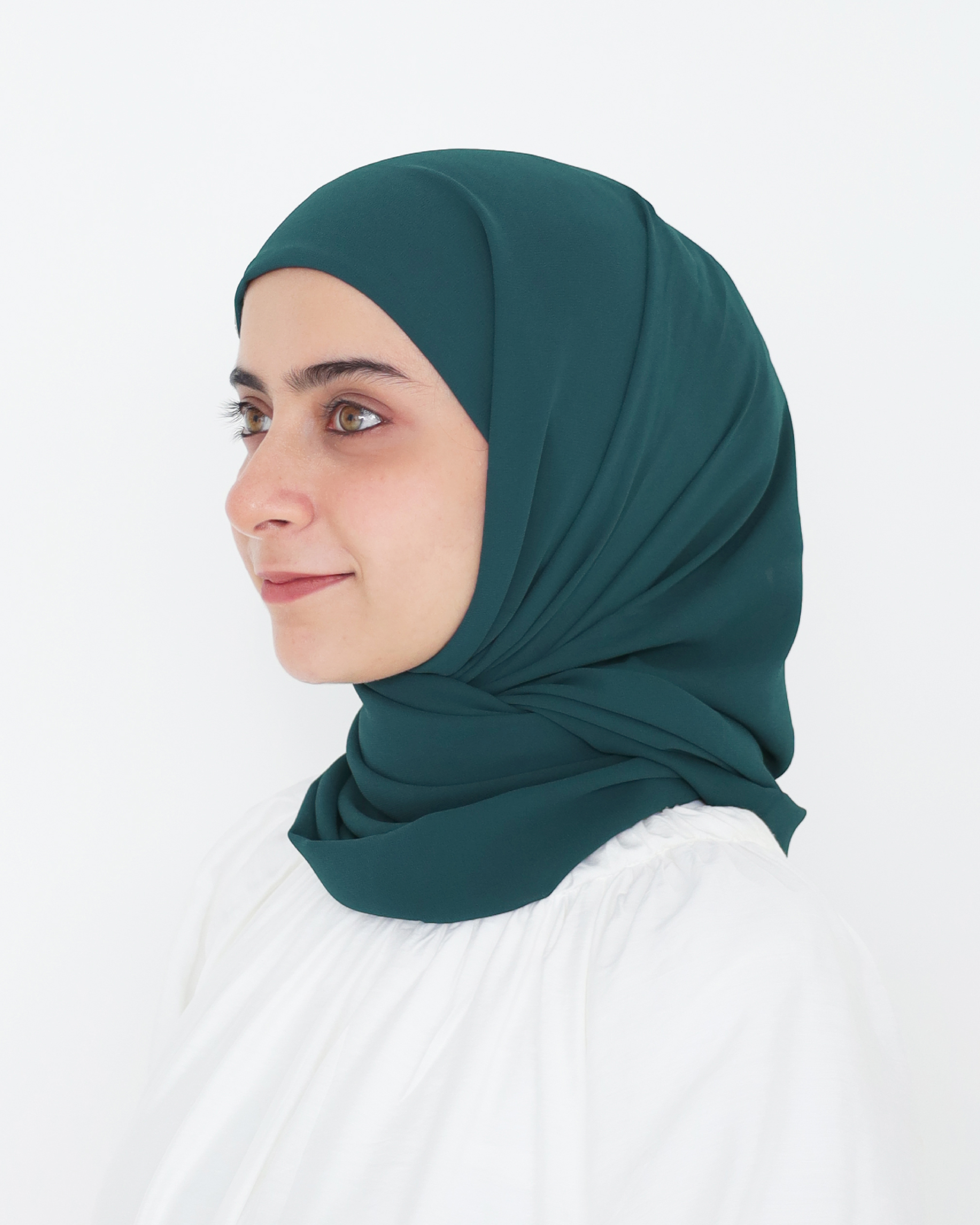 ELZA INSTANT SHAWL - TEAL GREEN