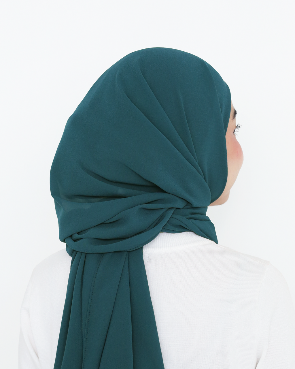 ELZA INSTANT SHAWL - TEAL GREEN