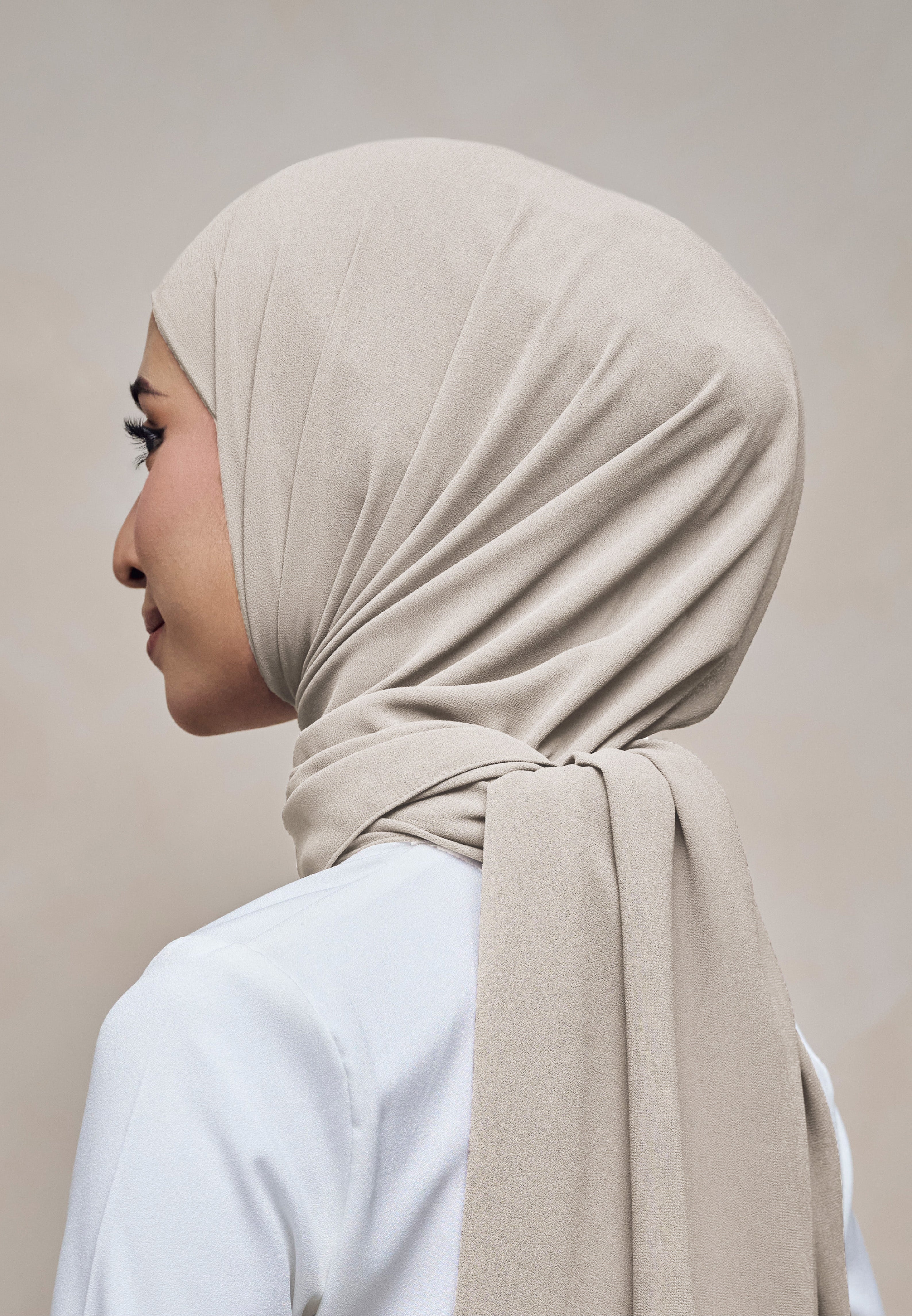 ELZA INSTANT SHAWL - WARM BEIGE