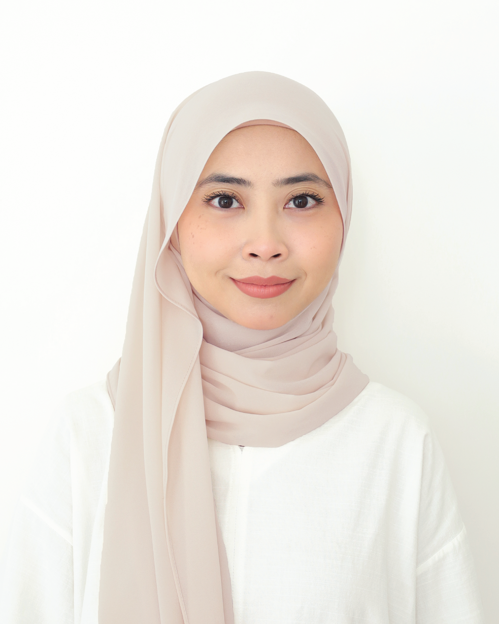 ALANA INSTANT SHAWL PLAIN - WARM TAUPE