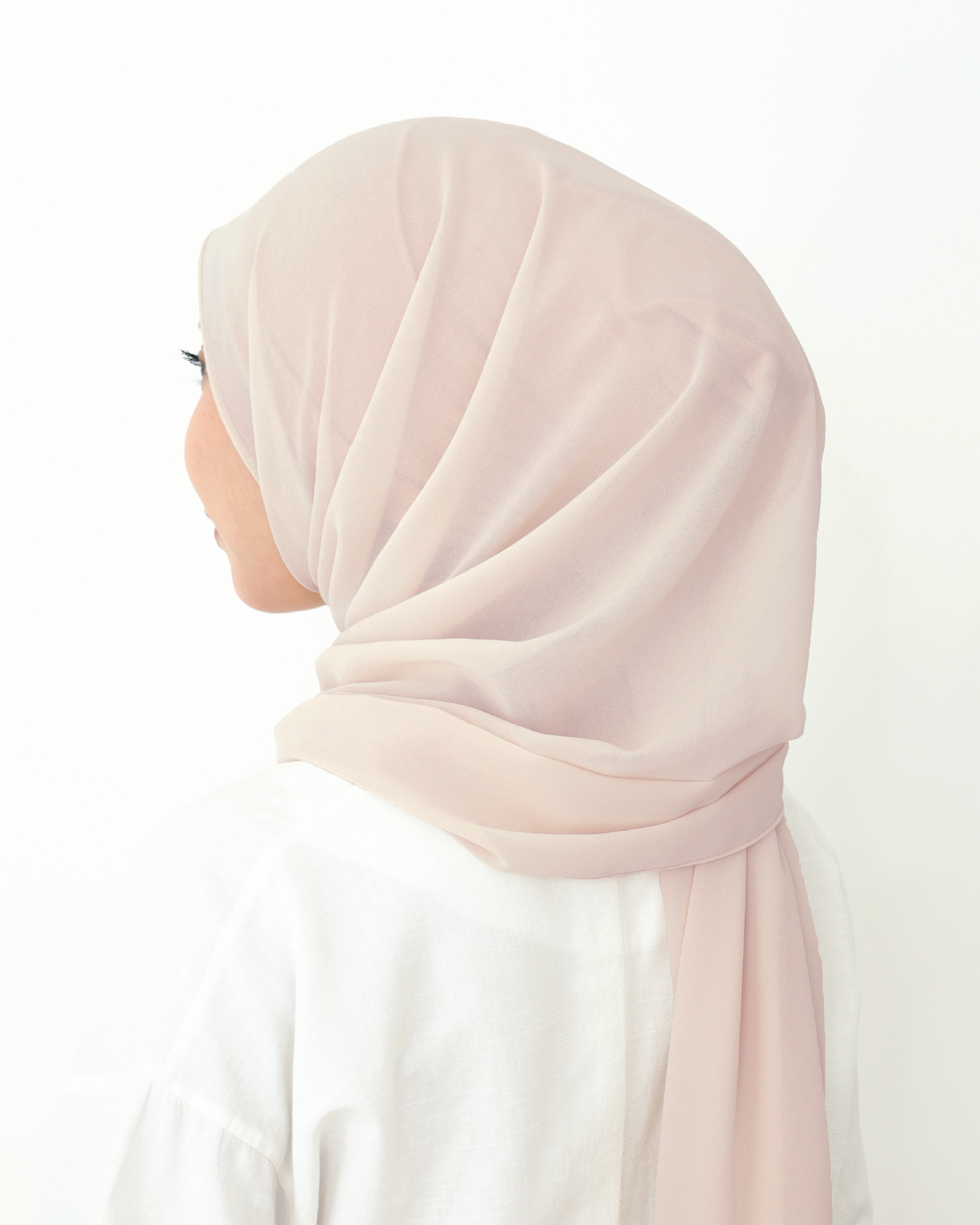 ALANA INSTANT SHAWL PLAIN - WARM TAUPE