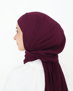 ELZA INSTANT SHAWL - WINE RED