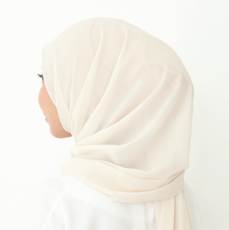 ALANA INSTANT SHAWL PLAIN - VANILLA
