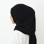 ALANA INSTANT SHAWL PLAIN - BLACK