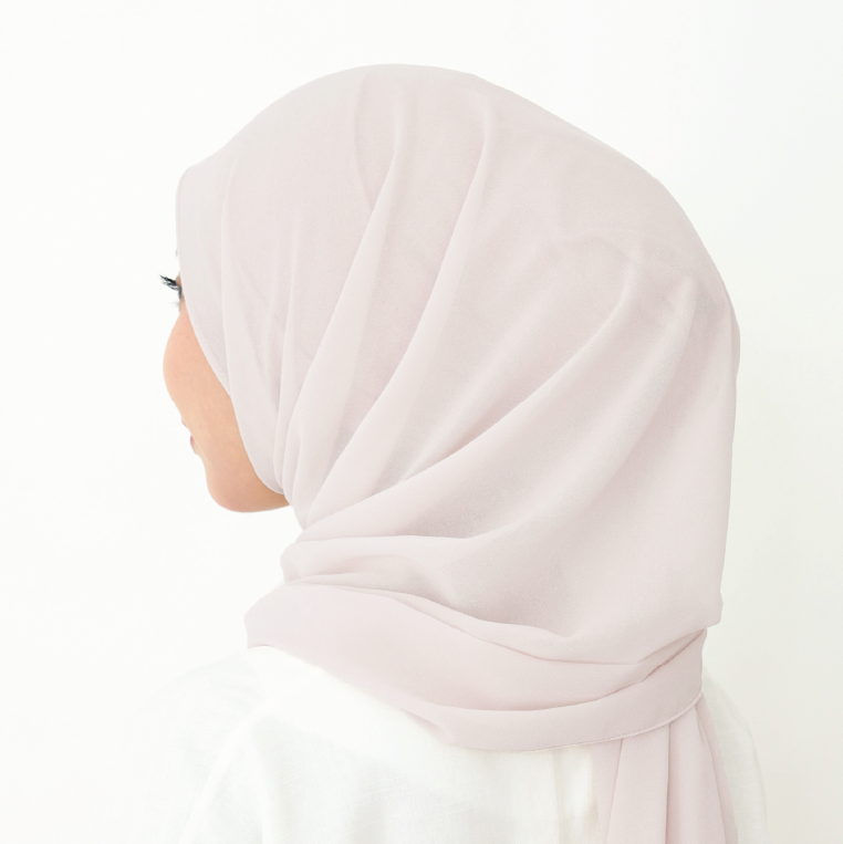 ALANA INSTANT SHAWL PLAIN - NUDE PINK